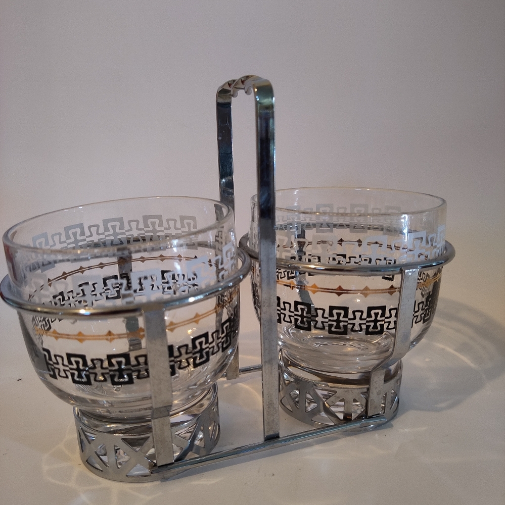 Vintage Libbey Condiment caddy